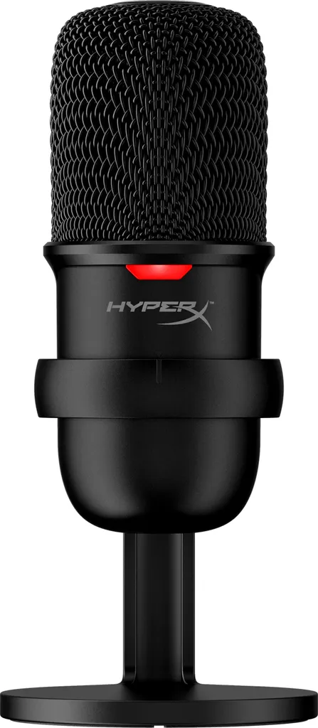 Microphone USB HyperX SoloCast Noir avec Support de Table Ajustable