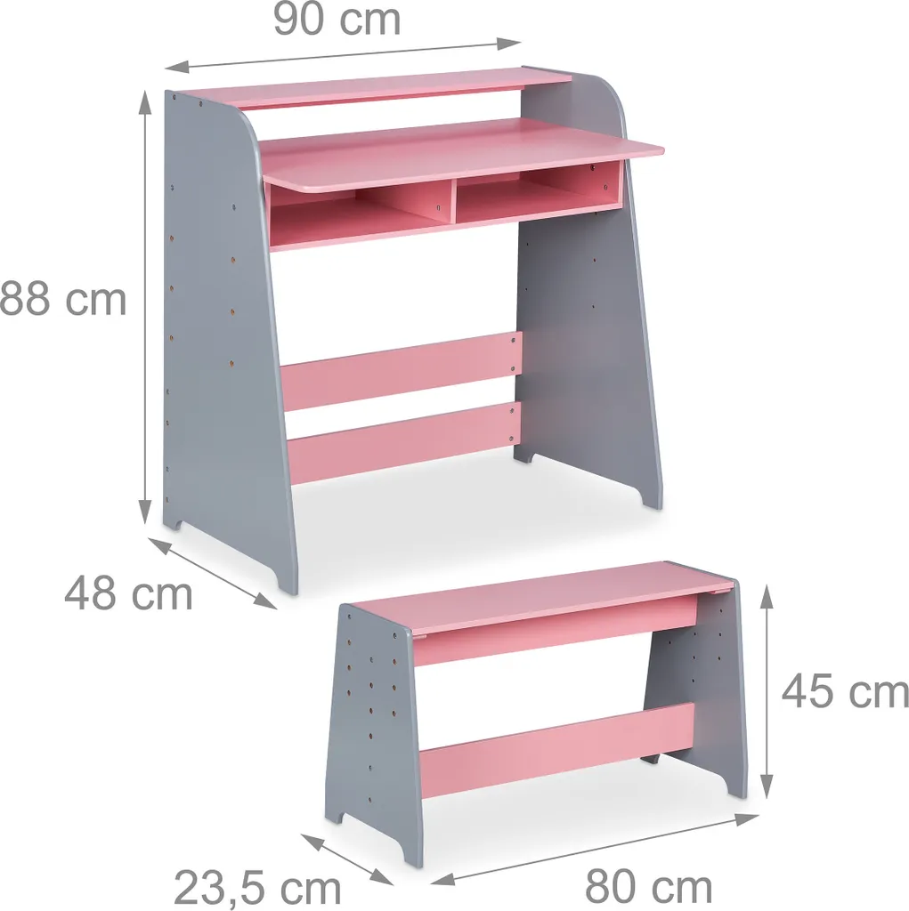 Table d'activités pour chambre d'enfant - Bureau évolutif multi-usage - 4