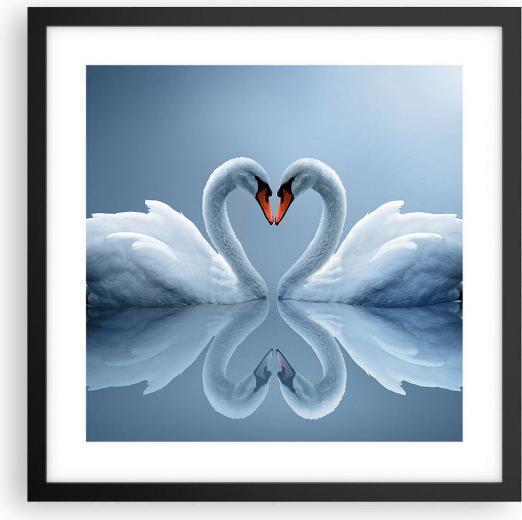 Gerahmtes Poster - Schwarzer Rahmen - Ladung Dampf Wasser - 40x40 cm - Wand Bild - Wanddeko - Wandbilder - Kunstposter - Wandposter - Bilderrahmen ...