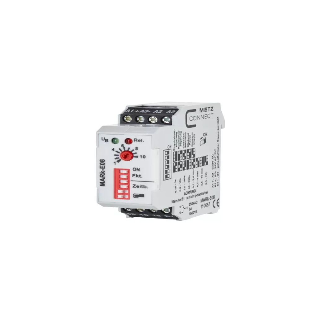 Metz Connect 11065727 MARk-E08 Zeitrelais Multifunktional 24 V/AC, 24 V/DC 1 St