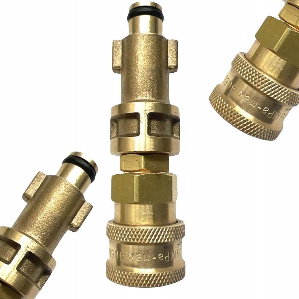 Rosfix Adapter für Hochdruckreiniger – Schnellkupplung 1/4" | Bosch Alter Typ Anschluss | Kompatibel mit Benzin- & Elektromodellen