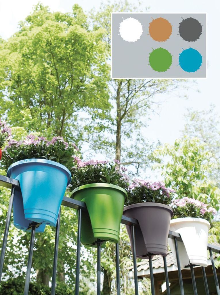 Elho Pflanztopf Flower Bridge anthrazit Ø 30 cm Produktbild 8