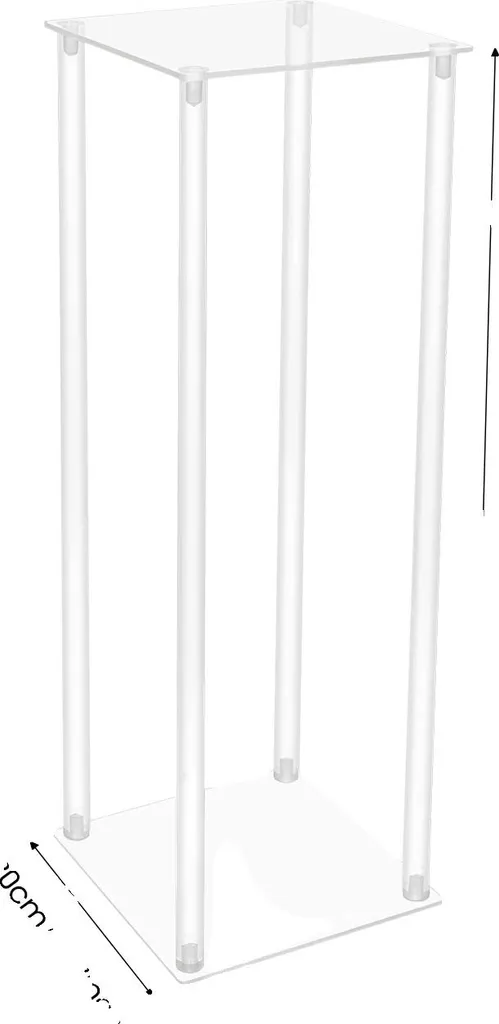 Supports pour vase en acrylique transparent Lot de 3 - Design durable