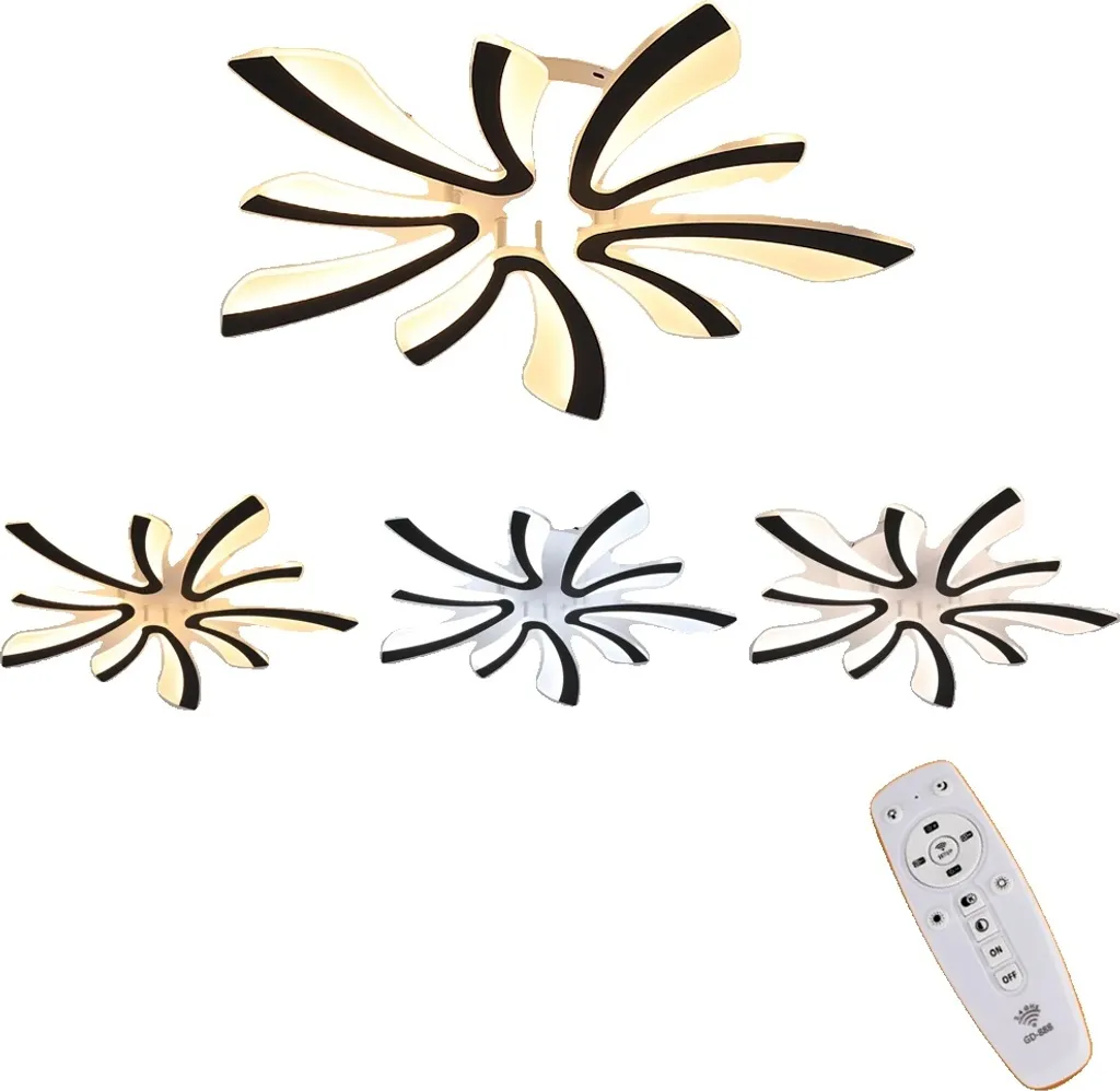Plafonnier LED moderne anti-éblouissement avec réglage de lumière