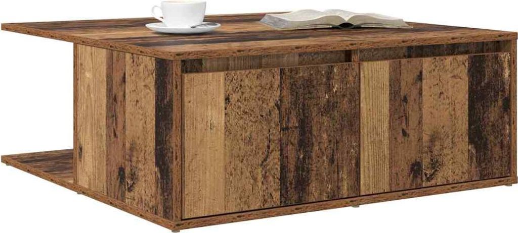 vidaXL Couchtisch mit Schubladen Altholz 80 x 80 x 31 cm Holzwerkstoff