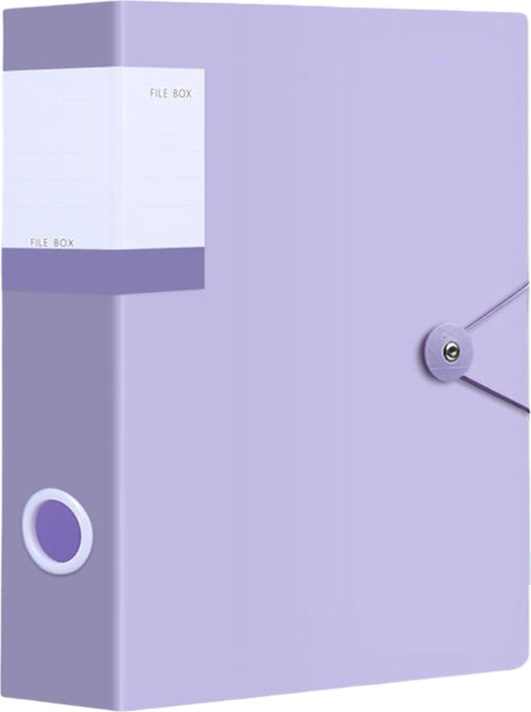 Dateiordner Großkapazität Multifunktional wasserdichte PVC A4 Einfügen Typ Dokument Organizer Office Supplies-Lila ,Größen:L