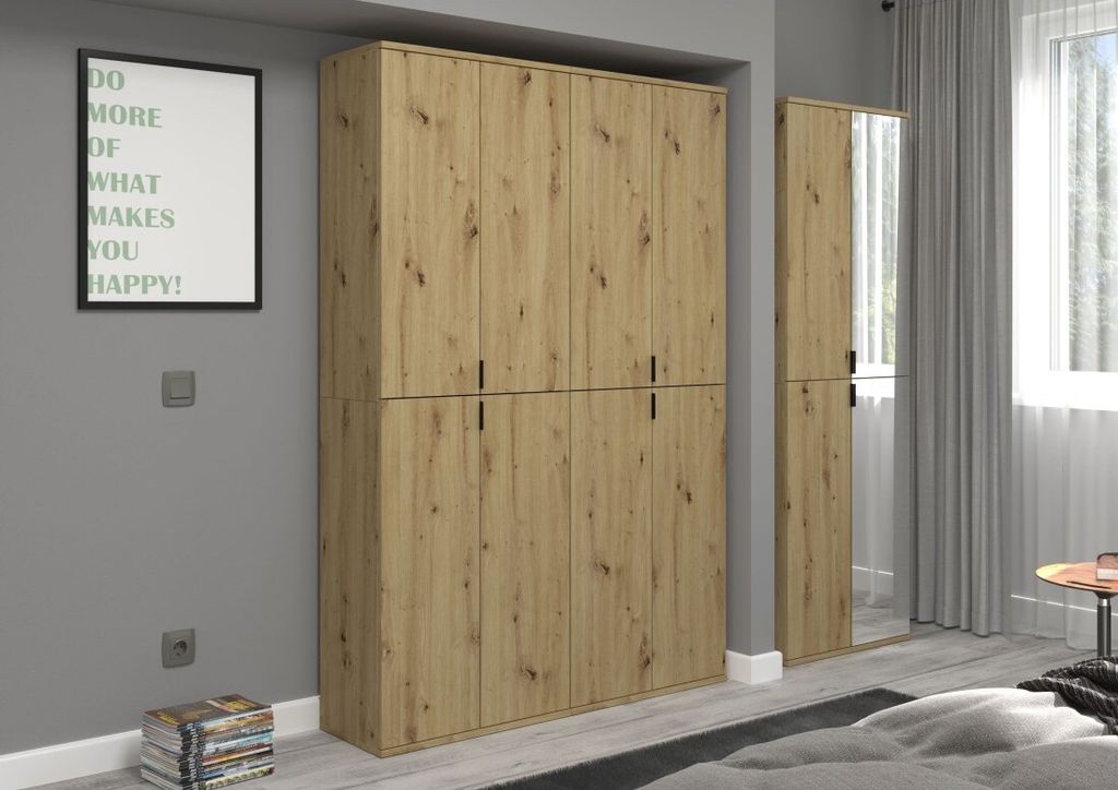 Meublorama XX-X07G2T11, Braun, Partikelbord, 4 Regale, 340 mm, 300 mm, 1930 mm