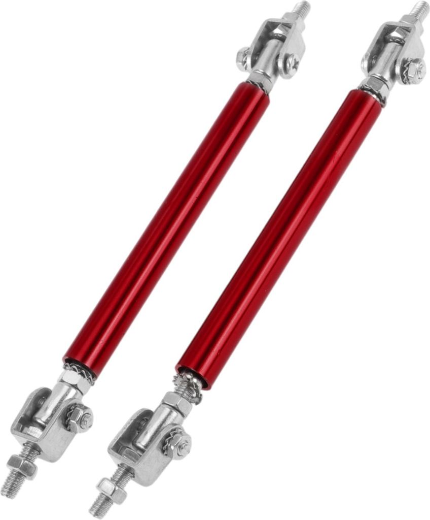 2 Stücke 10cm/3,94 Zoll Auto Splitter Stützstangen Einstellbare Front- und Heckstoßstangen-Lippen-Splitter-Streben-Stützstangen aus Aluminiumle...