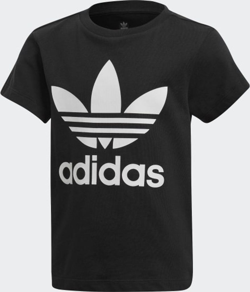 Adidas trefoil t -shirt black junior 104 - komfort & stil