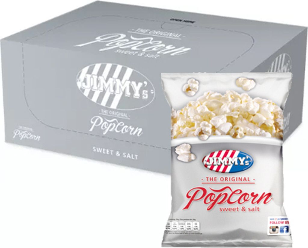 Jimmy's - Popcorn Süß & Salz - 21 Mini beutel Produktbild 
