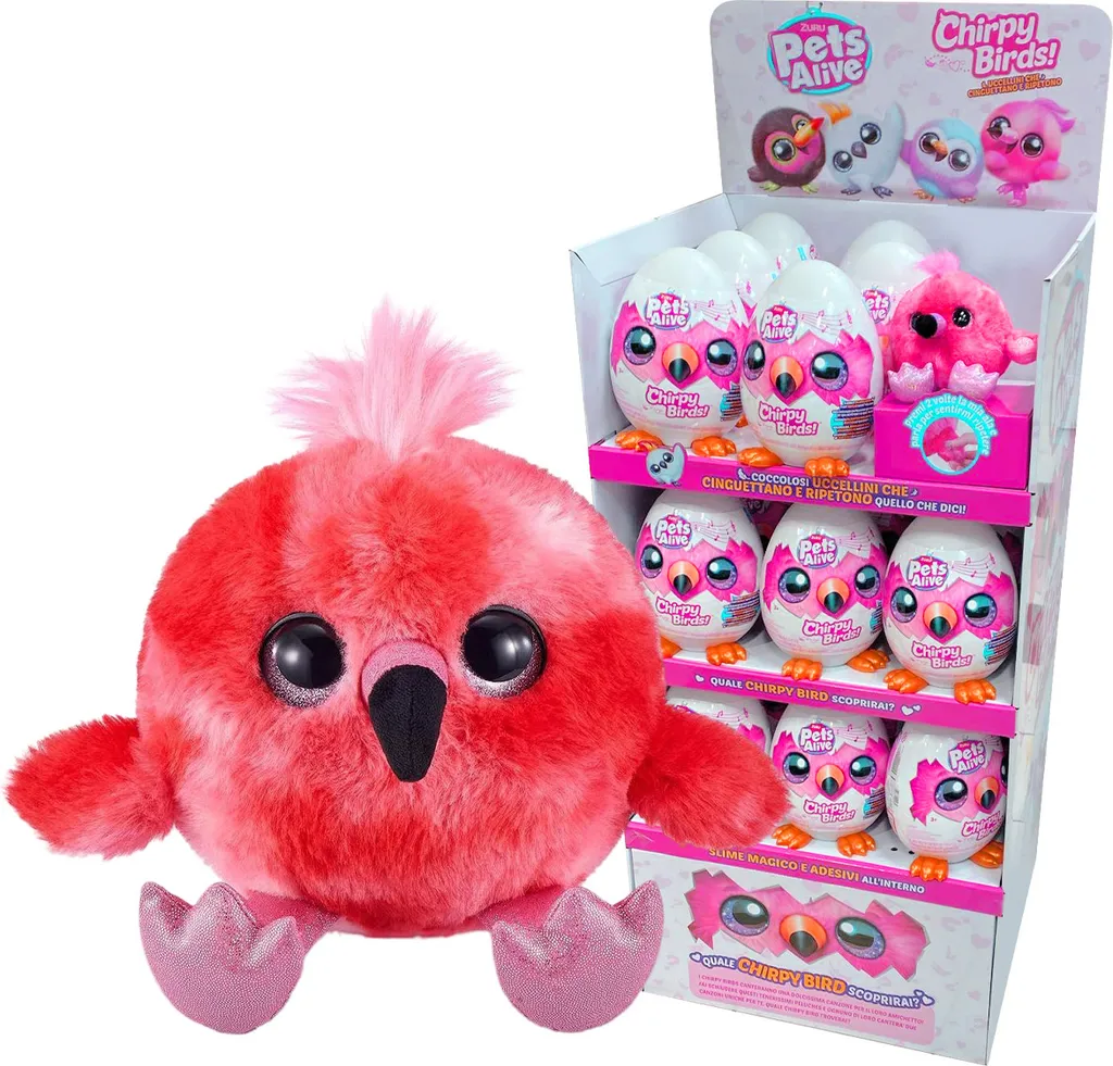 Oiseau en Peluche Interactive Chirpy Birds Pets Alive Zuru Multicolore