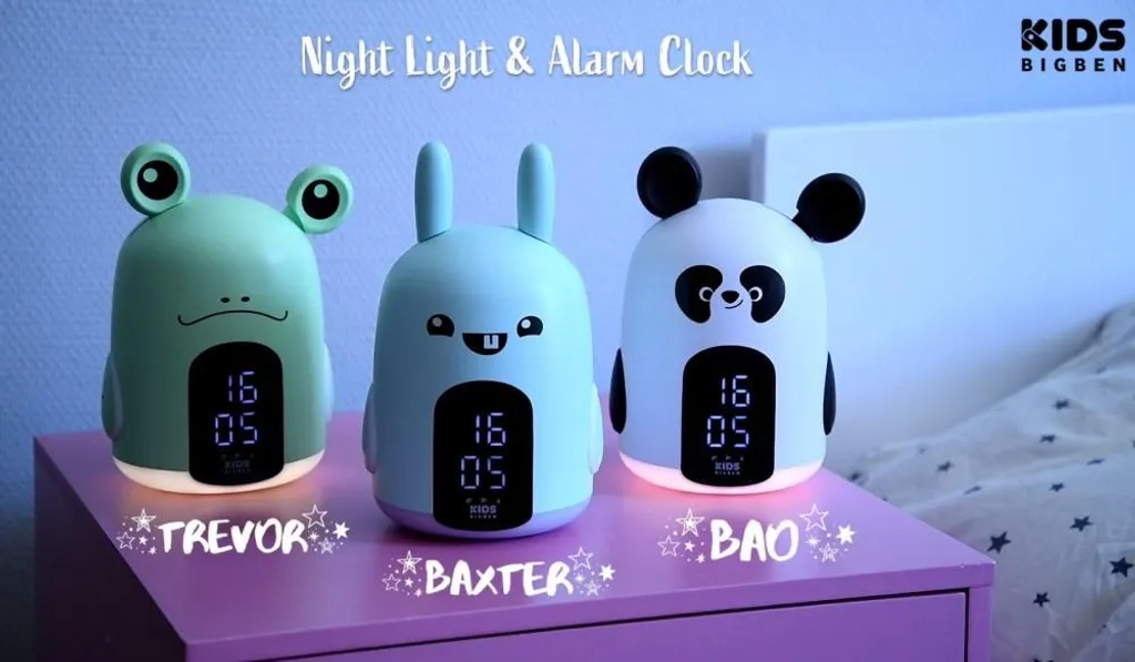 Réveil Éducatif Lapin pour Enfant avec LED Bleu et Alarmes Buzzers - 17