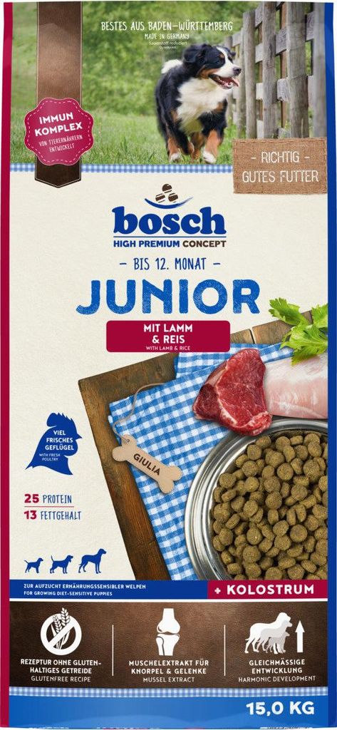 Bosch Junior jahňacie mäso s ryžou 15 kg Obrázok produktu 