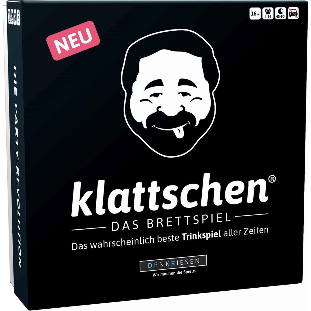 klattschen® - Trinkspiel - DAS BRETTSPIEL - Das Produktbild 