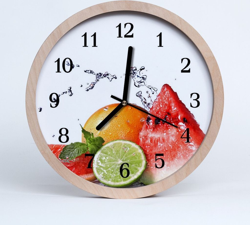 Holzuhr 20fi cm wanduhr - Obst