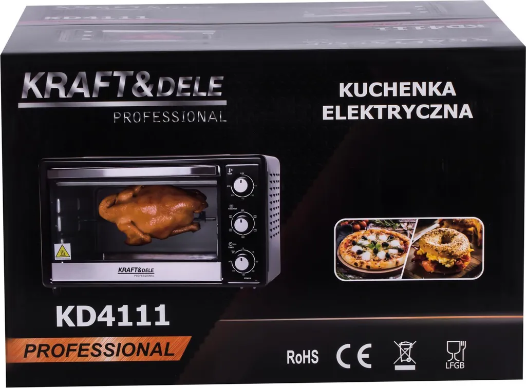 Mini Four Électrique Pose Libre 30L 1650W Polyvalent avec Mode Rôtissage - 13