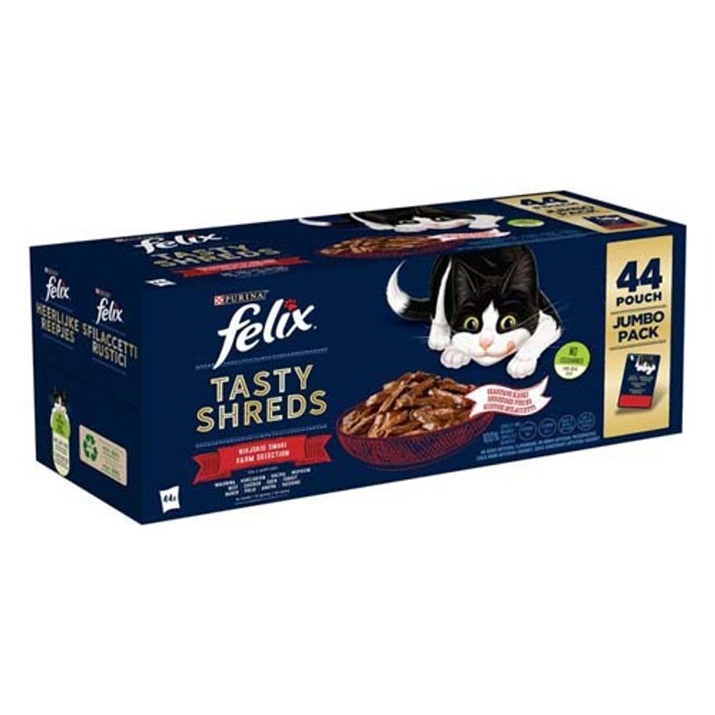 Felix Delicious Rips Farm Selection Bœuf / Poulet / Canard Image du produit 