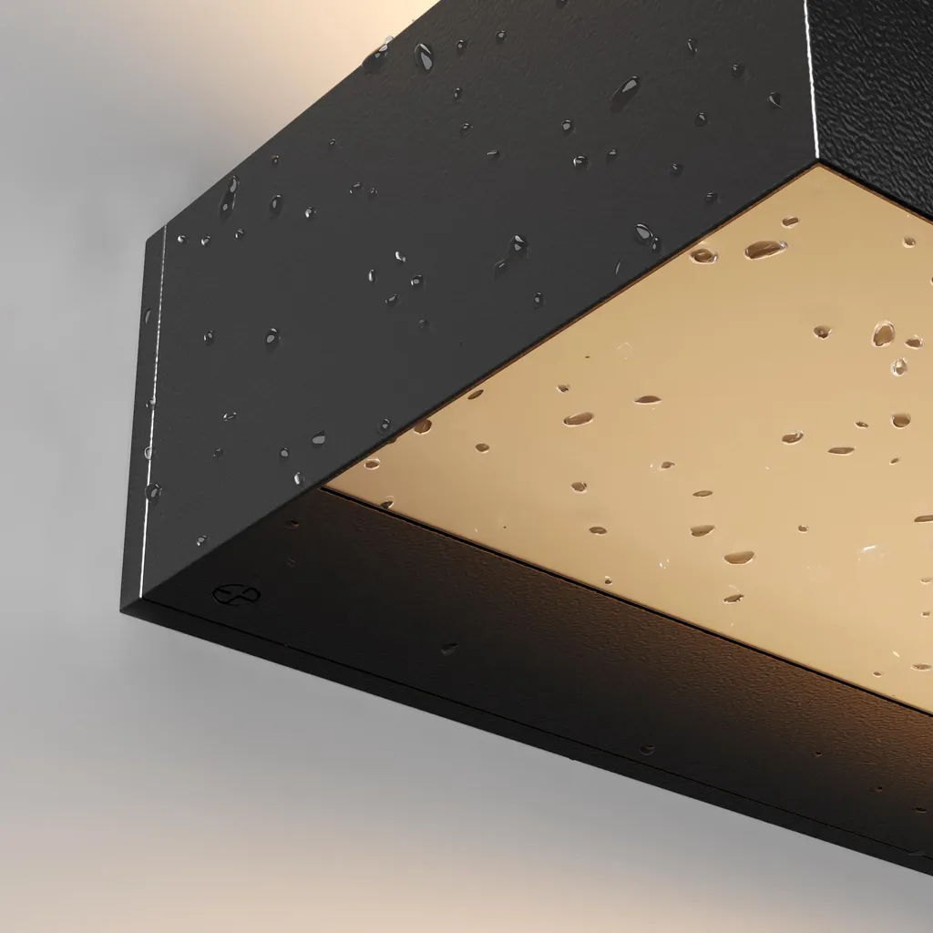 Applique extérieure étanche IP54 Lot Graphit LED 3000K gris graphite - 6