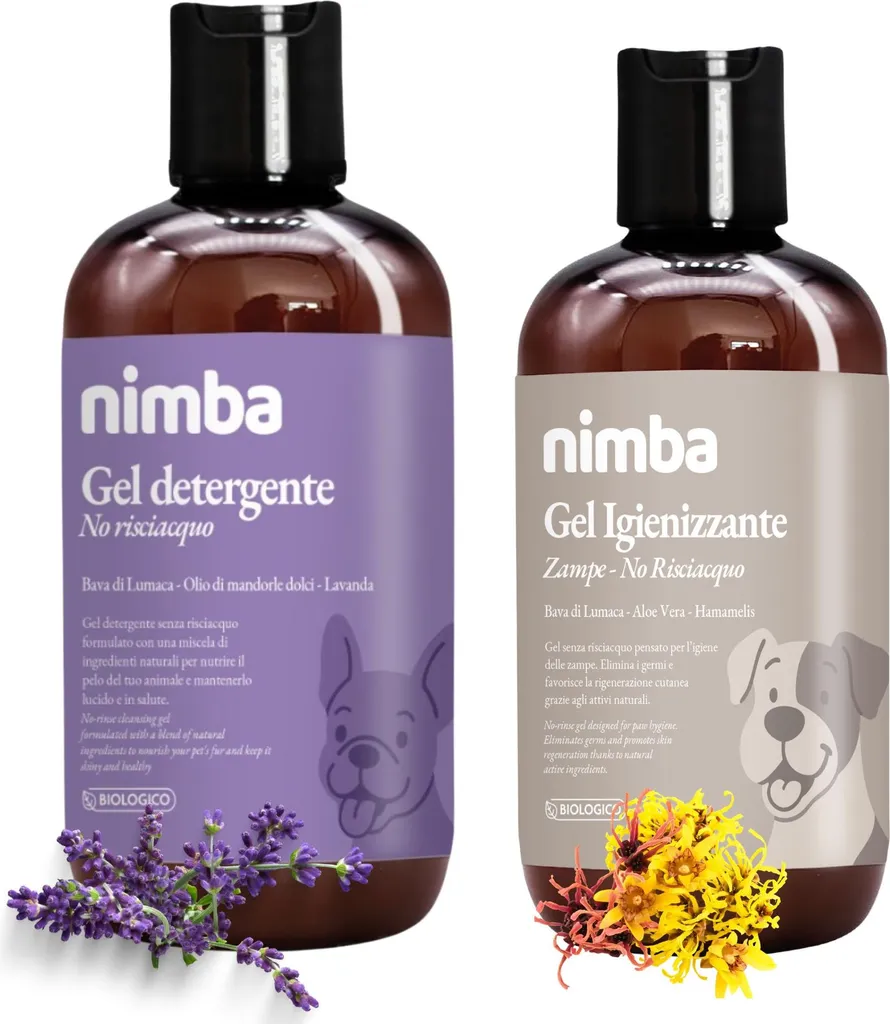 Combo Igiene Pet: Gel Detergente 250ml + Gel Zampe 200ml No Risciacquo