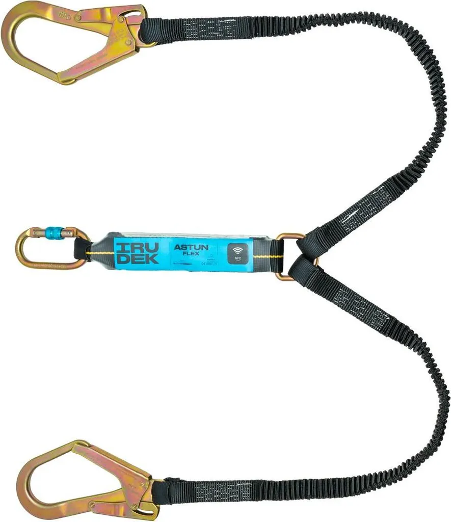 Longe de sécurité IRUDEK 840328 à double brin et absorbeur intégré
