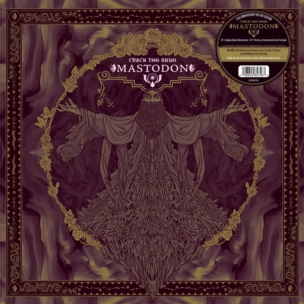 Mastodon Crack The Skye 15e Anniversaire Vinyle Or Édition Luxe Limitée