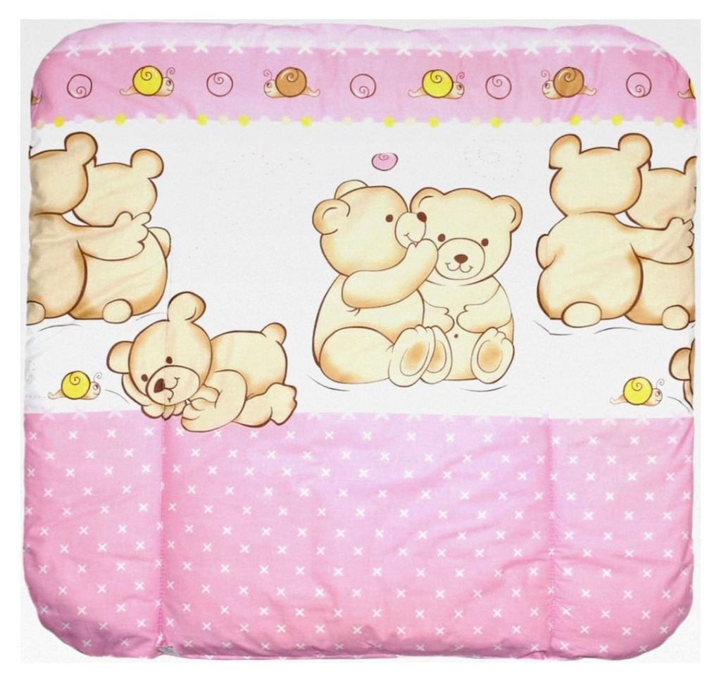 Wickelauflage Bärchen Rosa - 70x50 cm, 70x70 cm, 70x85 cm