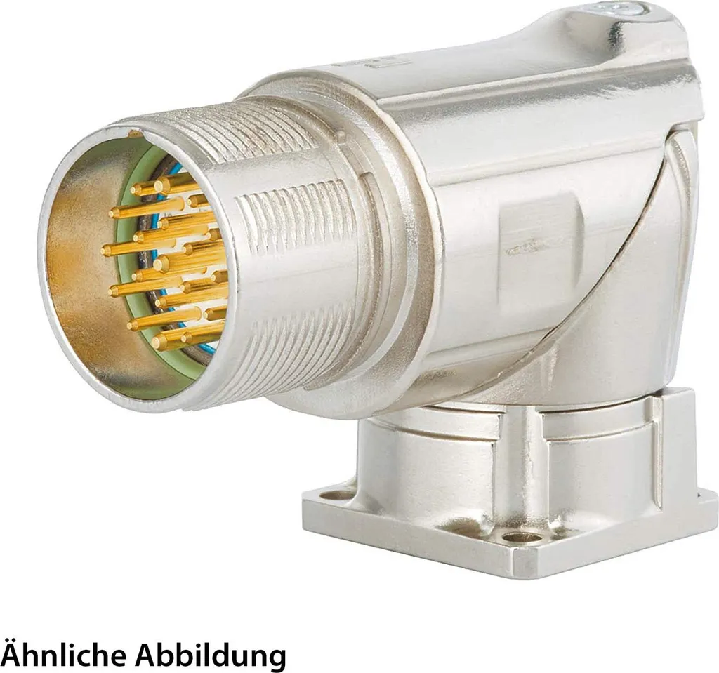 SET HUMMEL incl. contatti M23 Connettore di segnale, inserto a saldare angolato Numero di poli 2+16+PE, spina ruotabile di 300