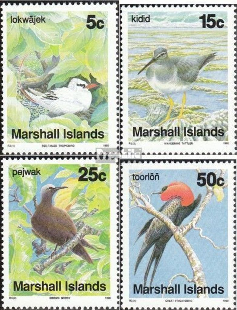 Briefmarken Marshall-Inseln 1990 Mi 284-287 (kompl.Ausg.) postfrisch Vögel