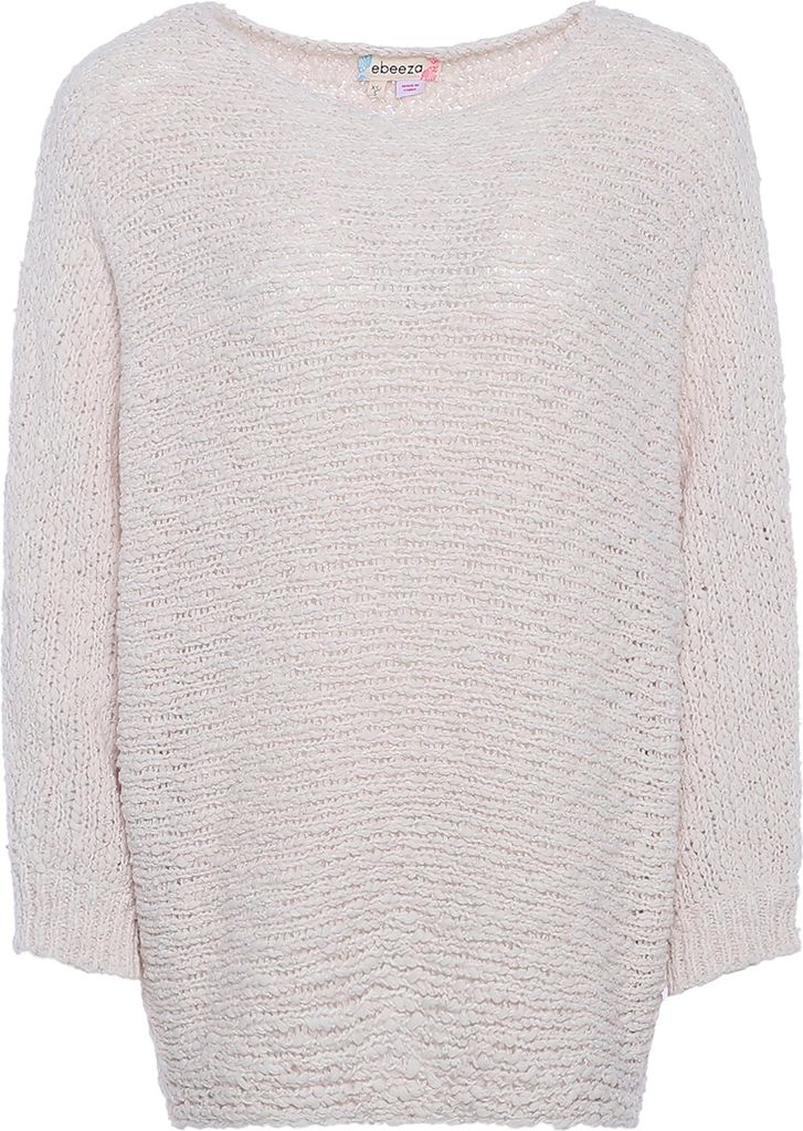 ebeeza damen pullover - creme, XS/S