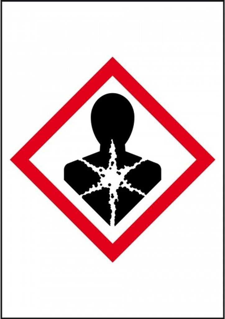 Dreifke Aufkleber I Gefahrensymbol Gesundheitsgefahr GHS 08, Folie, selbstkl...