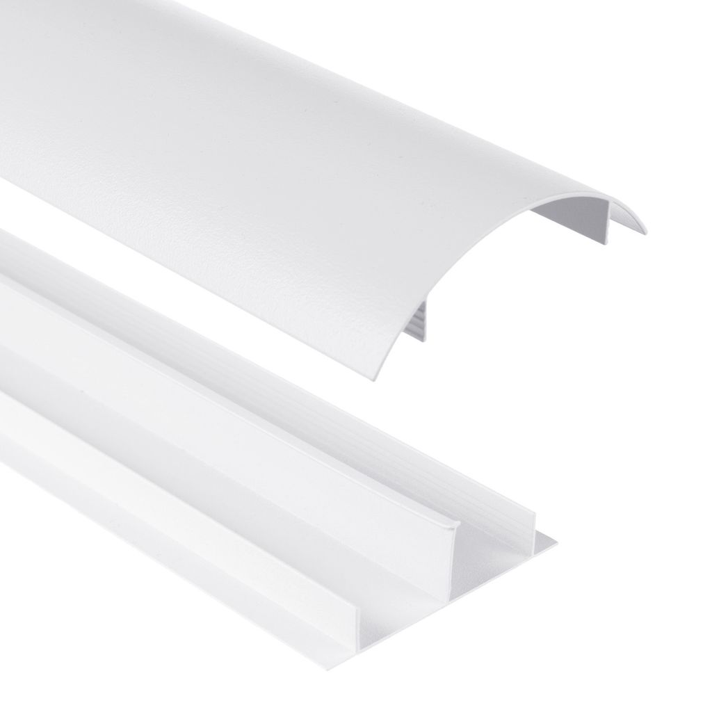 Hliníková krycia lišta na káble 62x20x750mm biela MC-814 W Obrázok produktu 