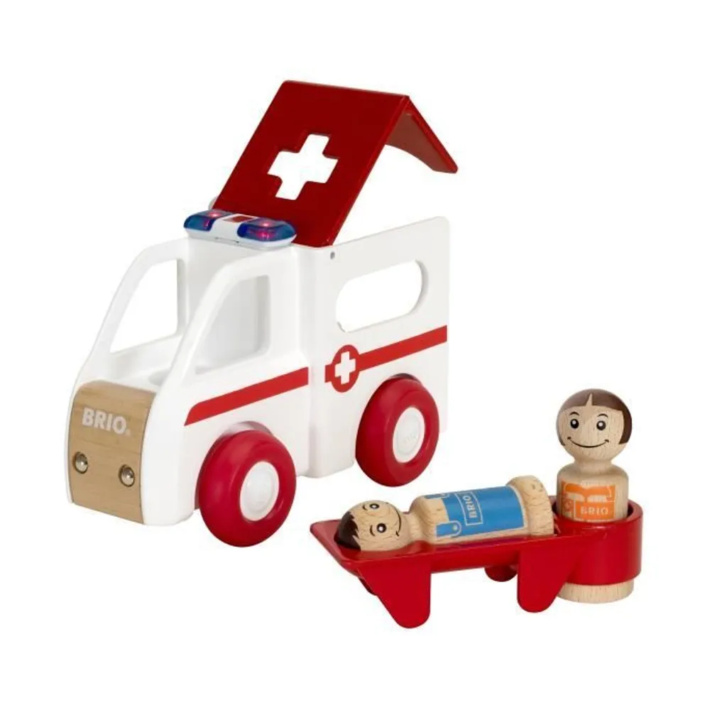Ambulance BRIO 30381 : Éveillez l'Imaginaire avec Sons et Lumières Réels