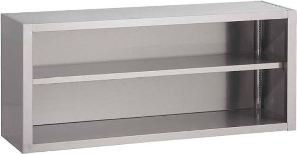 Offener Wandschrank aus Edelstahl 1000(L)x400(T)x660(H)mm