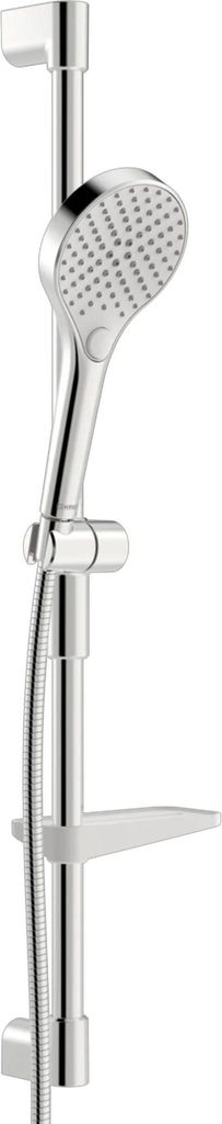 HANSA HANSAVIVA Wandstangengarnitur, 766mm, mit 3-strahliger Handbrause, inklusive Brauseschlauch, Seifenschale, 44160210