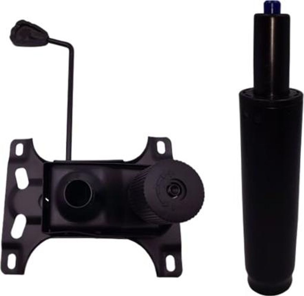 Verstellmechanismus und Gasdruckfeder für Bürostühle, schwarz, 30 cm