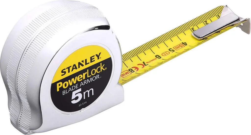 Flexomètre Stanley Powerlock Blade Armor - Ruban de mesure professionnel
