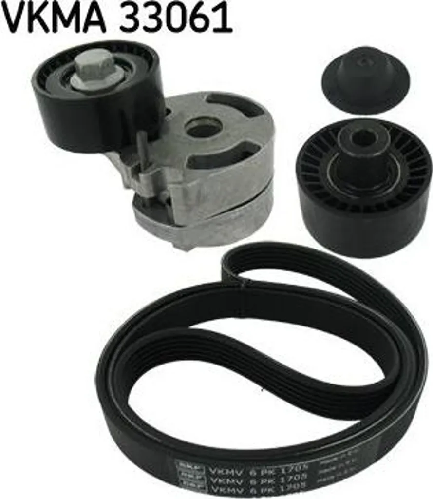 Kit de distribution complet avec courroie crantée SKF pour Berlingo