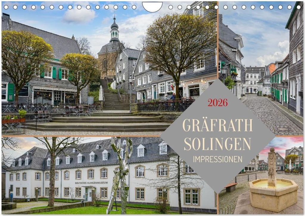 Solingen-Gräfrath Impressionen (Wandkalender 2026 DIN A4 quer), CALVENDO Monatskalender
