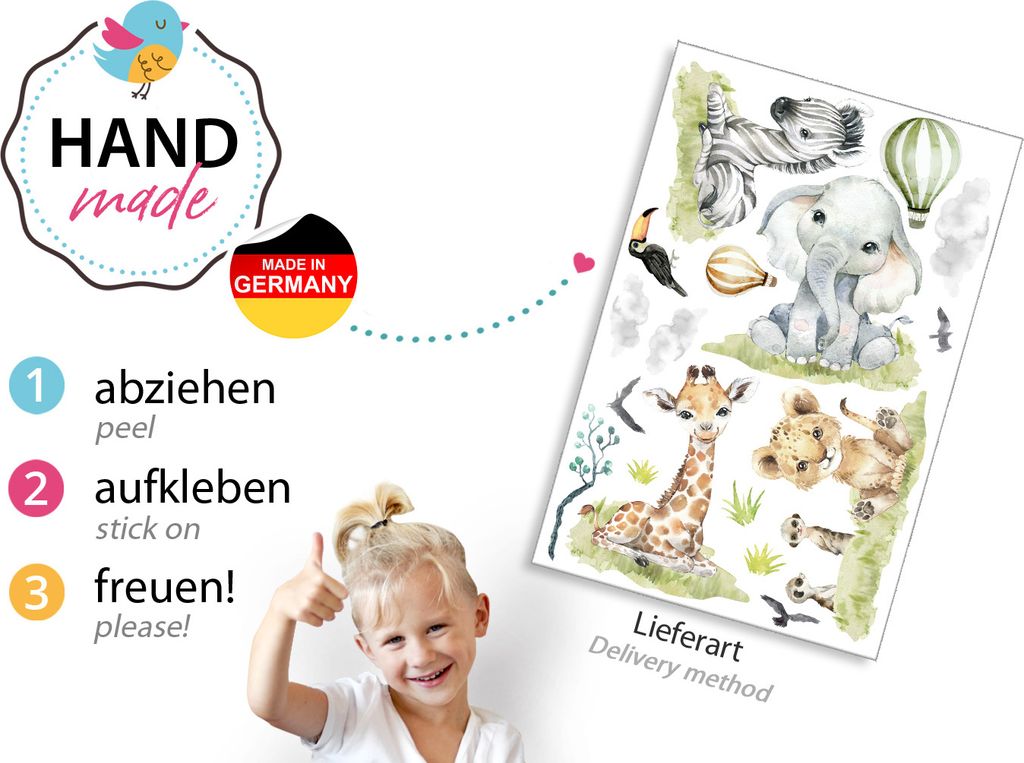 Little Deco Wandtattoo Wandsticker Kinderzimmer Mädchen Produktbild 4