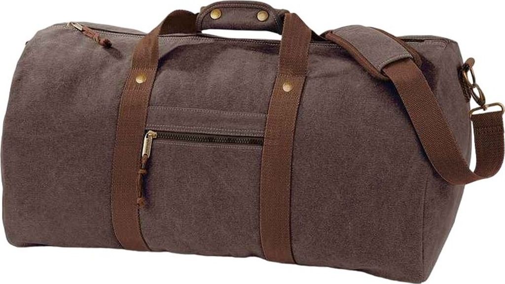 Quadra - Reisetasche, Vintage, Canvas RW9997 (Einheitsgröße) (Vintage Braun)
