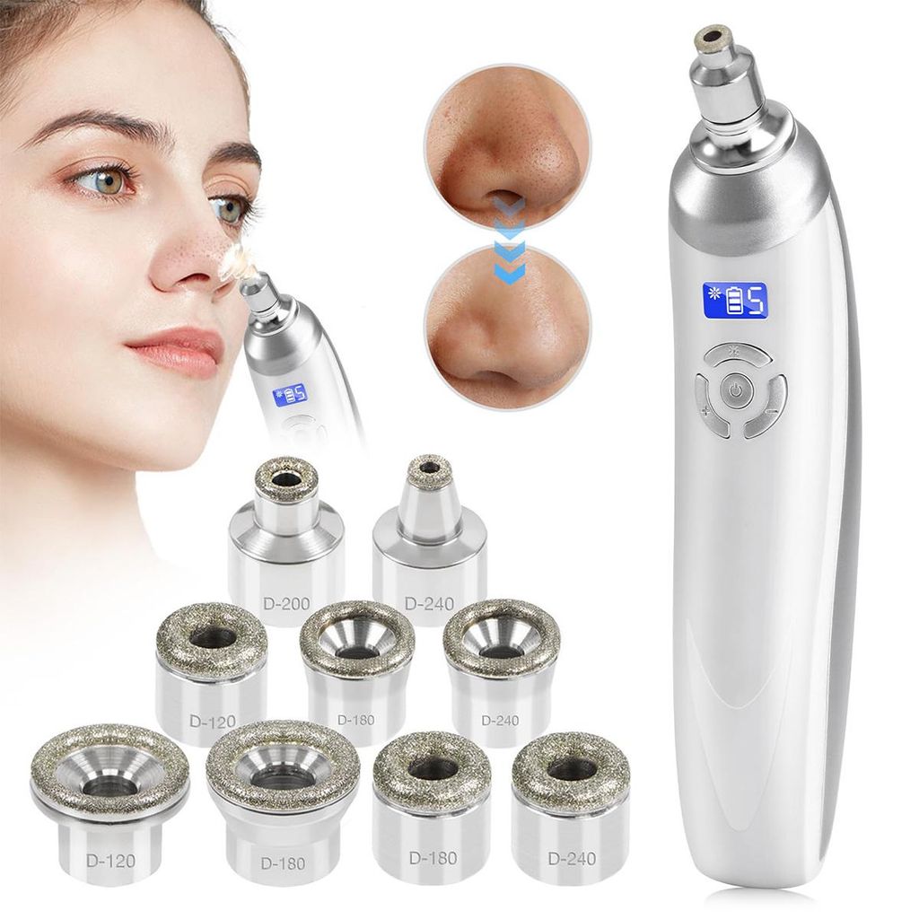 Gesichtspflege, Diamant-Mikrodermabrasionsgerät für Gesicht, professionelles Gerät zur Tiefenreinigung der Haut, USB