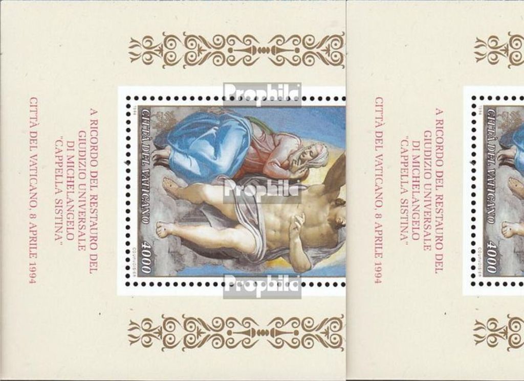 Briefmarken Vatikanstadt 1994 Mi 1107-1135 (kompl.Ausg.) Jahrgang 1994 komplett postfrisch Sixtinische Kapelle