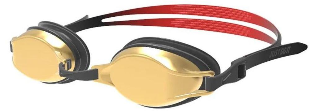 Nike Swim Nessd125 Chrome Schwimmbrille Mit Spiegelglas Golden Golden One Size