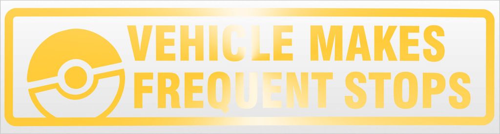 Kiwistar Frequent Stops Catch Magnetschild Schild magnetisch - 45cm Gelb - reflektierend - Magnetfolie für Auto PKW Kfz