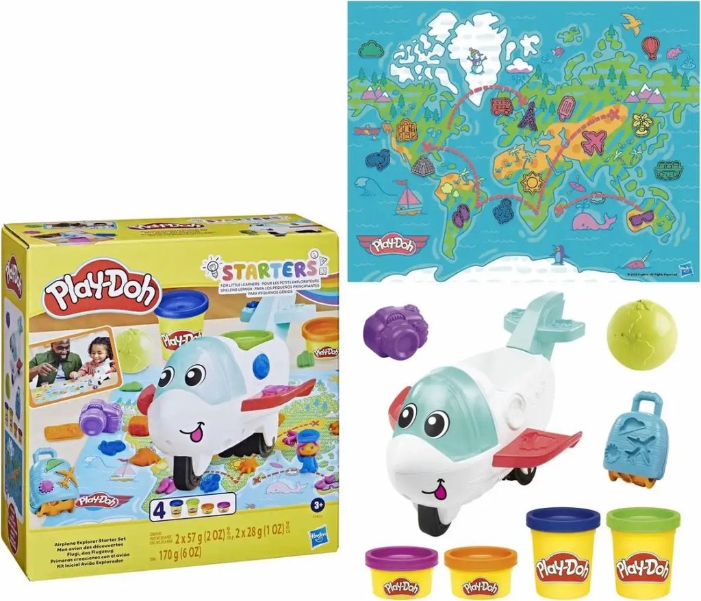 Play-Doh Airplane Explorer Starter Set, Bastelset für Produktbild 