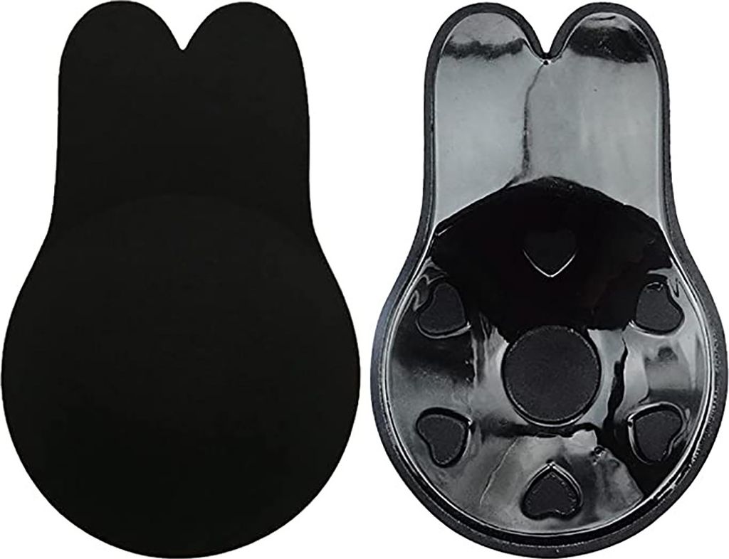 Diyarts Brustwarzenabdeckung Unsichtbarer Selbstklebender BH, Hasenohren Unsichtbare Brustwarzenabdeckungen, 1 Paar, Wiederverwendbarer trägerlose...