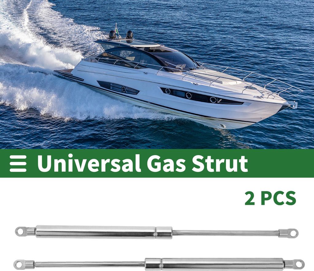 Universelle Edelstahl-Liftunterstützungsstreben Metall-Endbefestigung Gasfeder Aufbewahrungsklappe Werkzeugkasten Abdeckung 15 Zoll/380 mm 100 lb/...