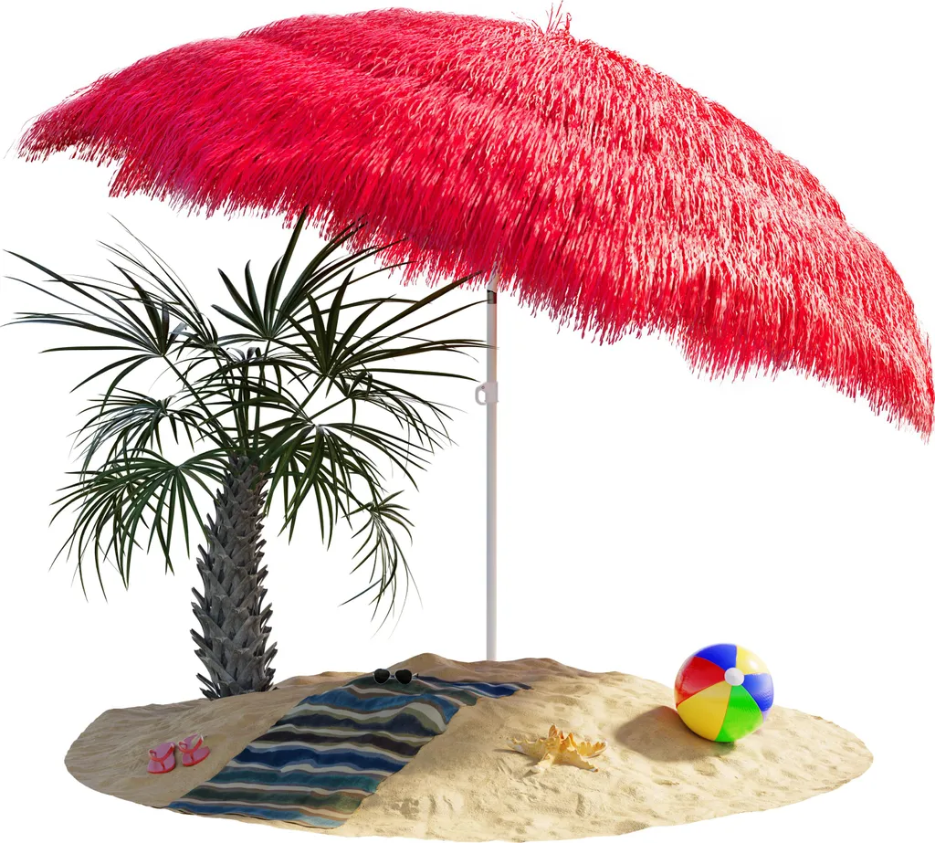 Offerta Ombrellone da Spiaggia Hawaii KINGSLEEVE Ø160 cm Inclinabile