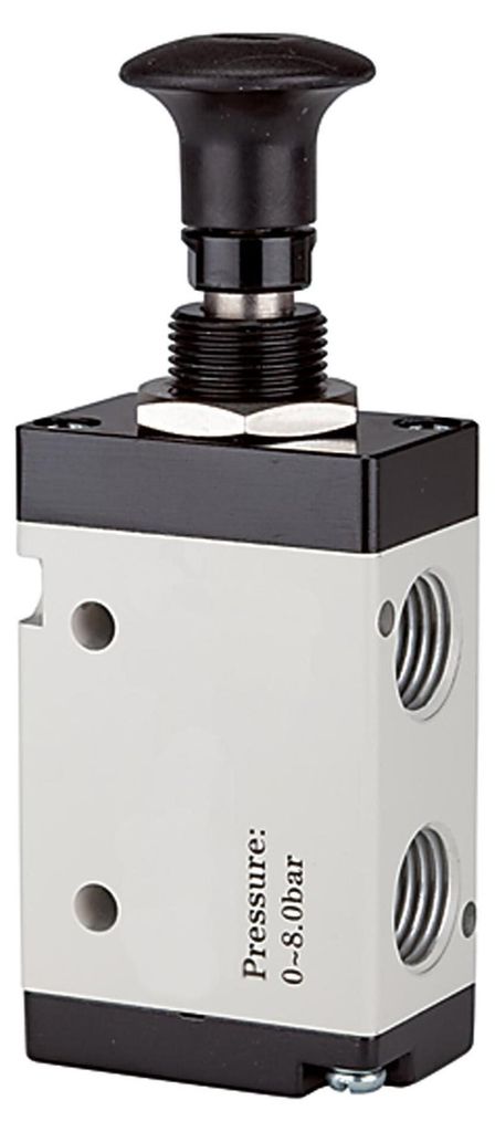 Riegler 3/2-Wegeventil, Druckknopfbetätigung, »3L«, G 1/4, 850l/min