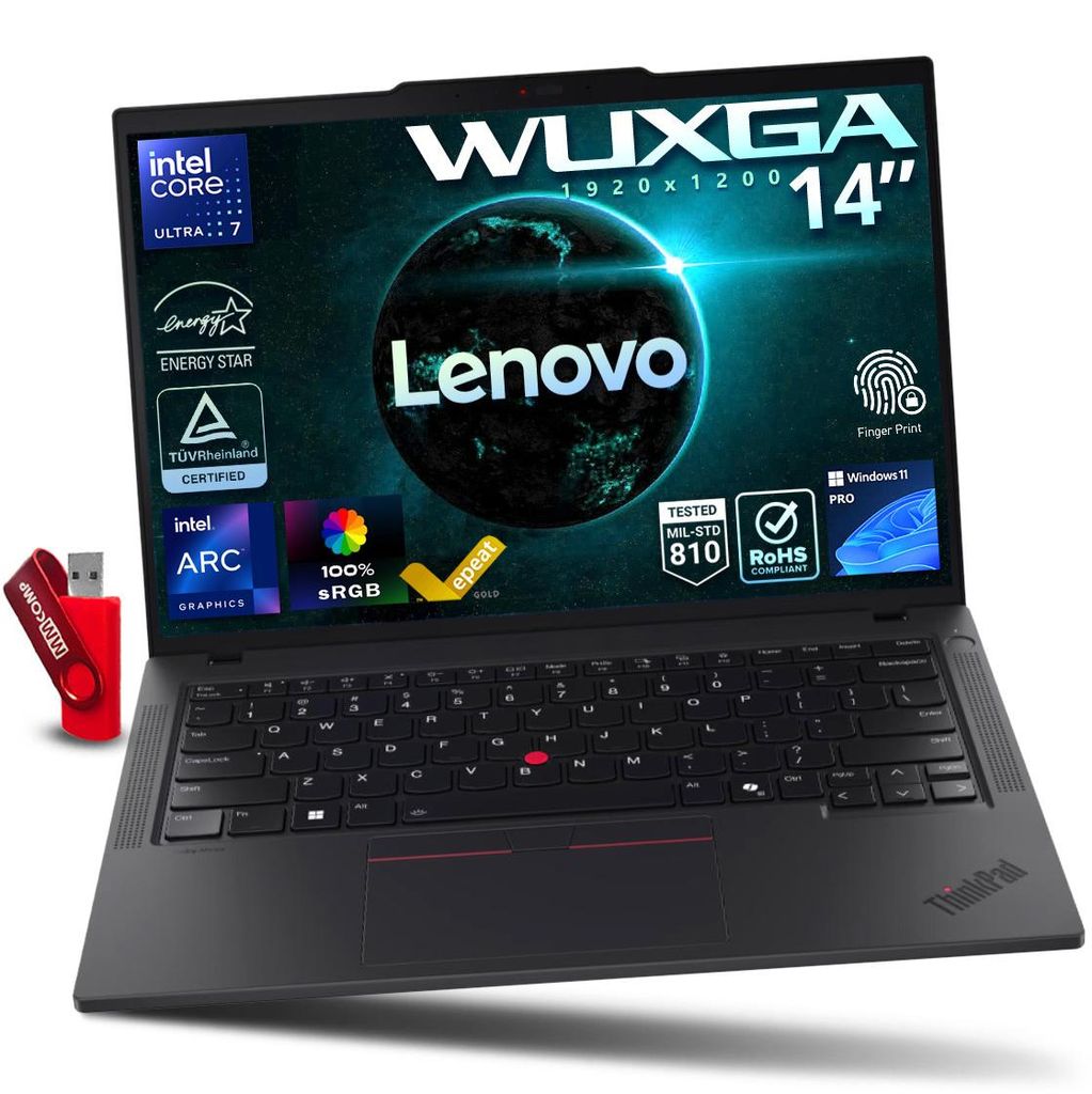 Laptop Lenovo ThinkPad T14 G6 Intel U7 268V 32GB 2TB SSD WUXGA IPS BIUROWY
